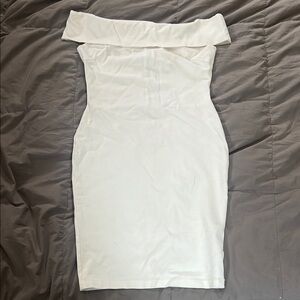 Elegant Off-Shoulder White Dress